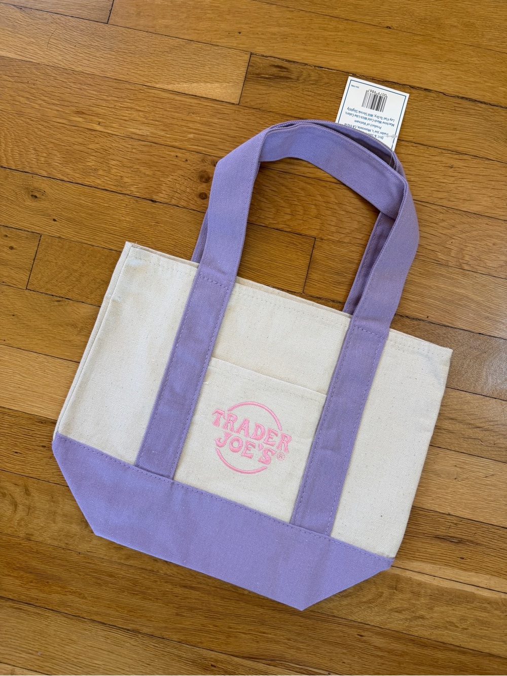 Trader Joe’s Lavender Canvas Tote Bag
